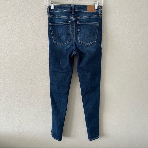 American Eagle Skinny Super Hi-Rise Jeggings Next Level Stretch Size 0 Regular - Picture 7 of 13
